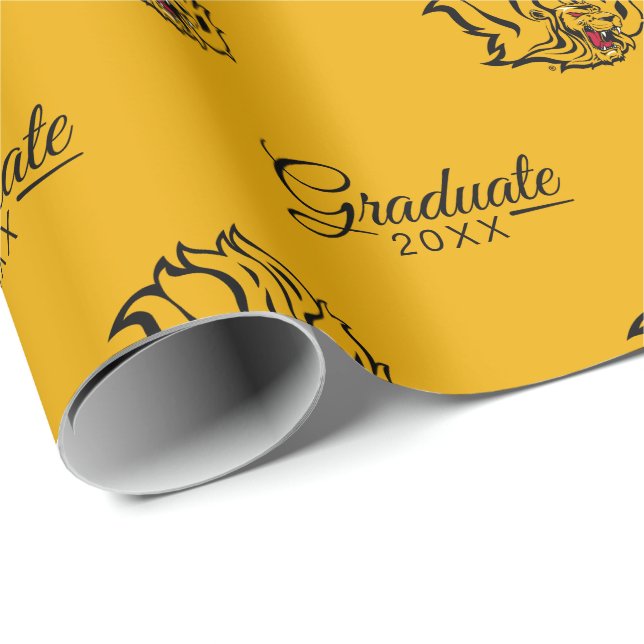 Papier Cadeau Diplôme de l'UAPB Golden Lions (Coin rond)