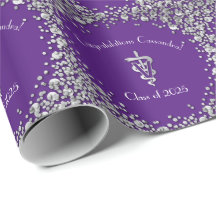 Diplômé Vétérinaire Violet Argent