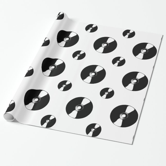 Papier Cadeau Disques (Déroulé)
