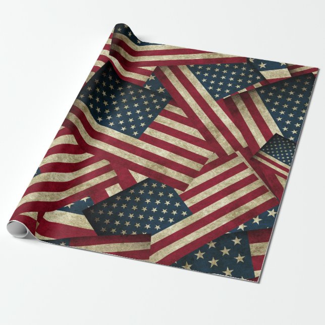 Papier Cadeau Distants américains (Déroulé)
