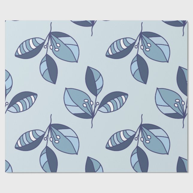 Papier Cadeau Ditsy Snowflake pattern backgrounds textures (Plat)