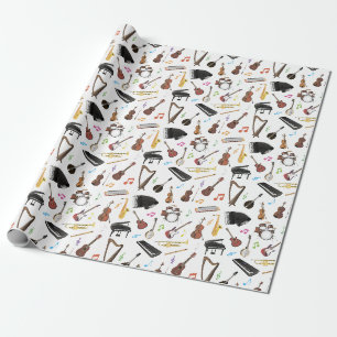 Papier Cadeau Divers instruments de musique