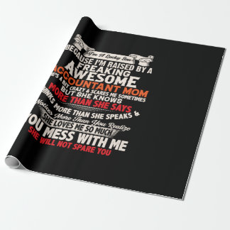 Papier Cadeau Don comptable | Magnifique maman comptable