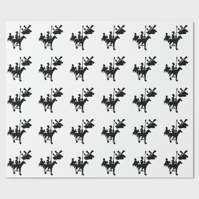 Papier Cadeau Don don Quichotte (Plat)
