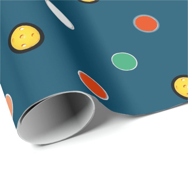 Papier Cadeau Don Pickleball (Coin rond)
