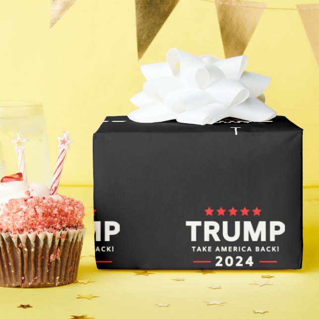 Papier Cadeau Donald Trump 2024 redonne l'élection américaine (Fête d'anniversaire)