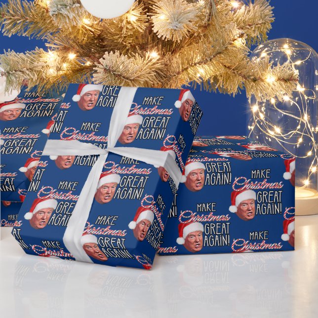 Papier Cadeau Donald Trump drôle (Vacances)