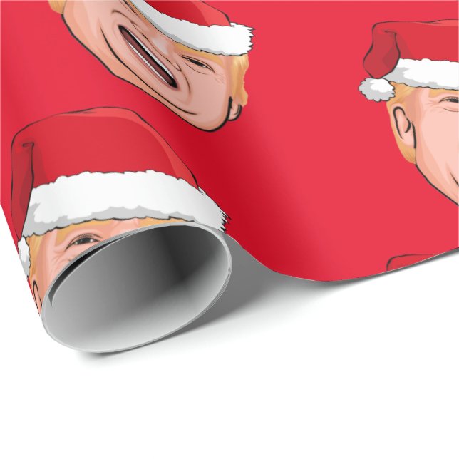 Papier Cadeau DONALD TRUMP Noël (Coin rond)