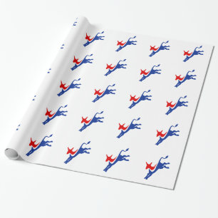 Papier Cadeau Donkey démocrate