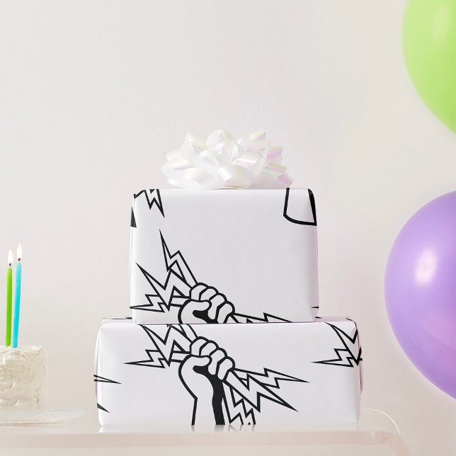 Papier Cadeau Donne-moi du pouvoir (Créateur téléchargé)