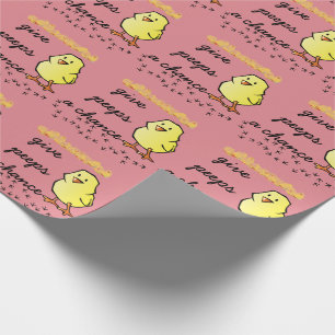 Papier Cadeau Donnez à des piaulements un papier d'emballage