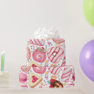 Papier Cadeau Donuts avec Motif d'arrosage