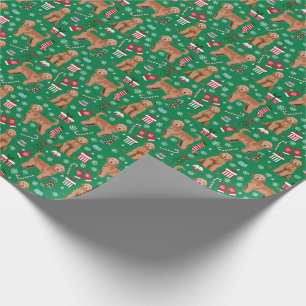 Papier Cadeau Doodle doré d'Apricot