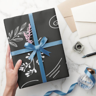 Papier Cadeau Doodle Feuille brillant de 30 pouces x 60 pieds