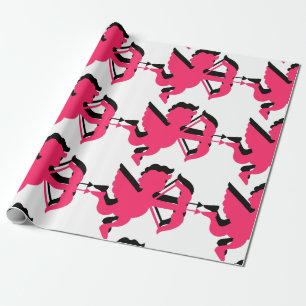 Papier Cadeau Double Cupidon Saint-Valentin