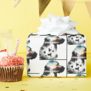 Papier Cadeau Double exposition de Labrador Retriever