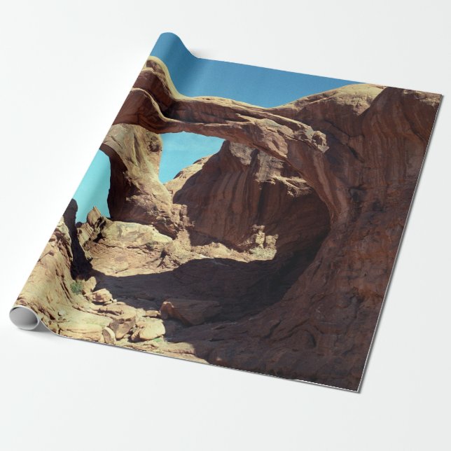 Papier Cadeau Double photo de paysage de désert de l'Utah de (Déroulé)
