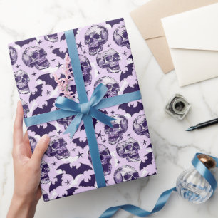 Papier Cadeau Douce Fantaisie Gothique Violet