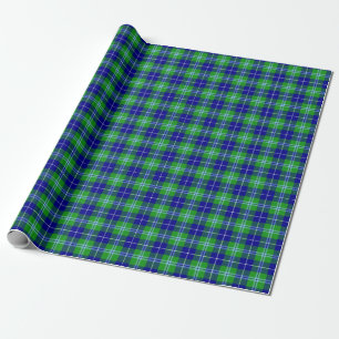 Papier Cadeau Douglas Clan Tartan Plaid Motif écossais