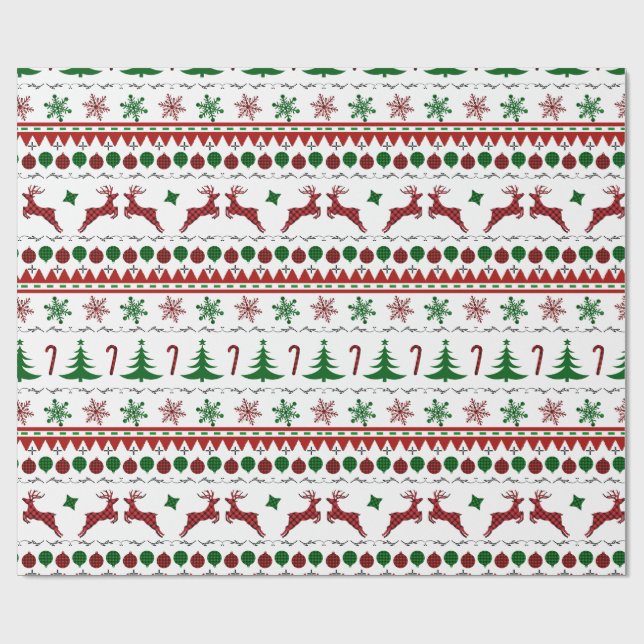 Papier Cadeau Douleur de Noël moche (Plat)