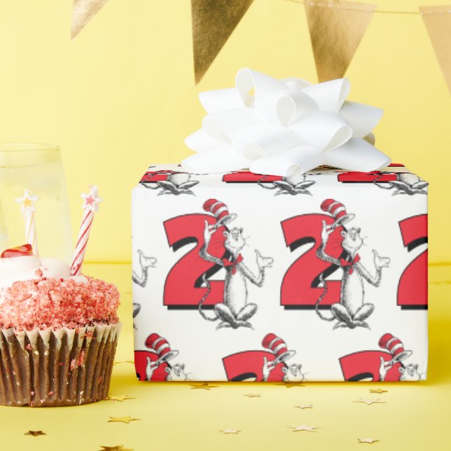 Papier Cadeau Dr. Seuss - Caractères | ANNIVERSAIRE DE ENFANT (Fête d'anniversaire)