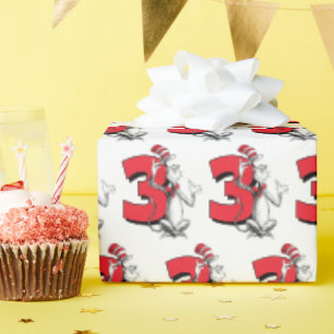 Papier Cadeau Dr. Seuss - Caractères   ANNIVERSAIRE DE ENFANT