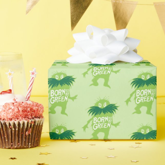 Papier Cadeau Dr Seuss | Lorax - Né Pour Être Vert (Fête d'anniversaire)
