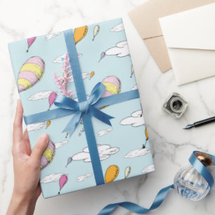 Papier Cadeau Dr. Seuss Oh, les endroits où vous irez motif