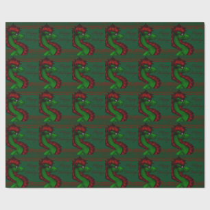 Papier Cadeau Dragon de Noël