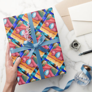 Papier Cadeau Dragon rouge