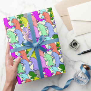Papier Cadeau Dragons amicaux