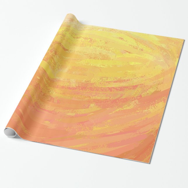 Papier Cadeau Dragons Oeil Orange Texture (Déroulé)