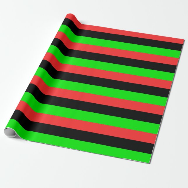 Papier Cadeau Drapeau africain (Déroulé)