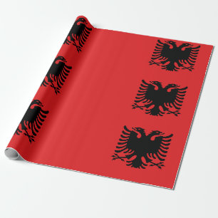 Papier Cadeau Drapeau Albanie