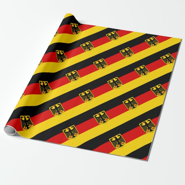 Papier Cadeau Drapeau allemand (Déroulé)