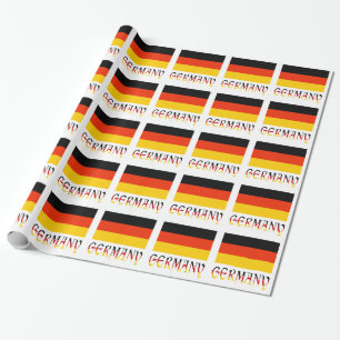 Papier Cadeau Drapeau allemand et Allemagne