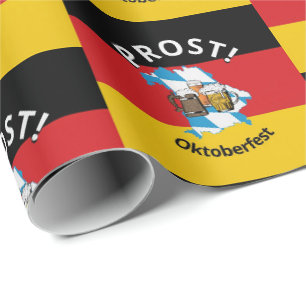 Papier Cadeau Drapeau allemand   Prost   OKTOBERFEST