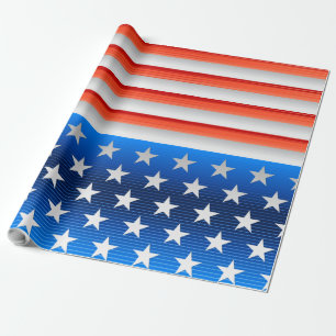 Papier Cadeau Drapeau américain