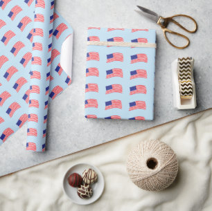 Papier Cadeau Drapeau américain