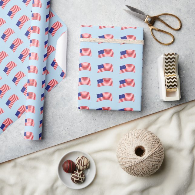 Papier Cadeau Drapeau américain (Artisanat)