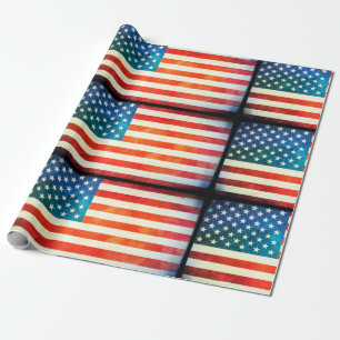 Papier Cadeau Drapeau américain