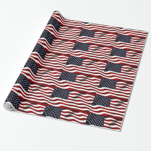 Papier Cadeau Drapeau américain