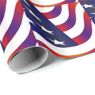 Papier Cadeau Drapeau américain, agitant