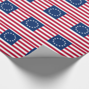 Papier Cadeau Drapeau américain Betsy Ross