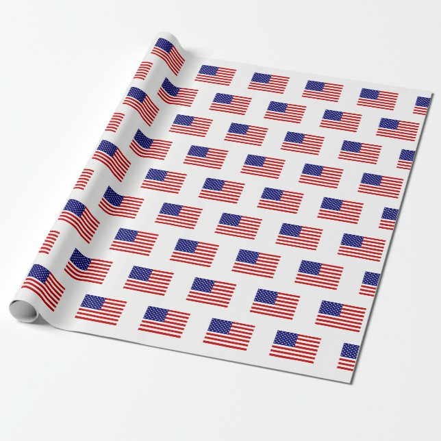Papier Cadeau drapeau américain wpcn (Déroulé)
