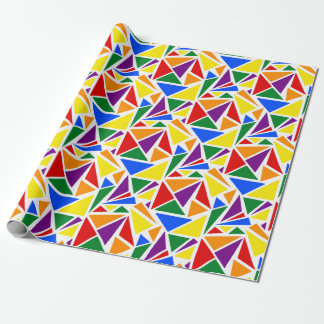 Papier Cadeau Drapeau arc-en-ciel couleur Abstrait classique LGB