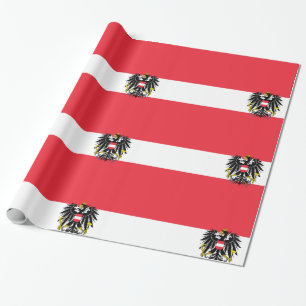 Papier Cadeau Drapeau Autriche