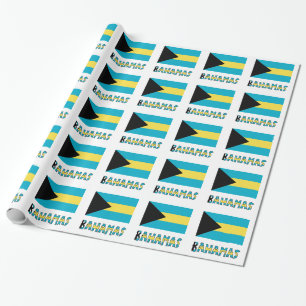 Papier Cadeau Drapeau bahaméen et Bahamas Toutes les occasions C