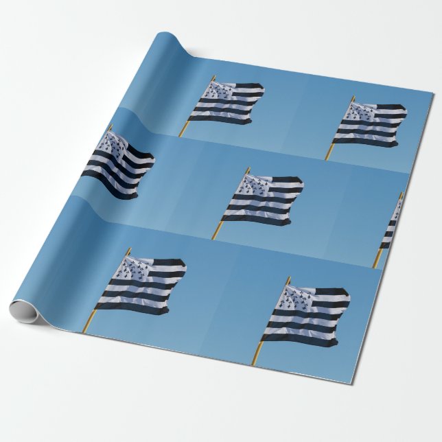 Papier Cadeau Drapeau breton (Déroulé)