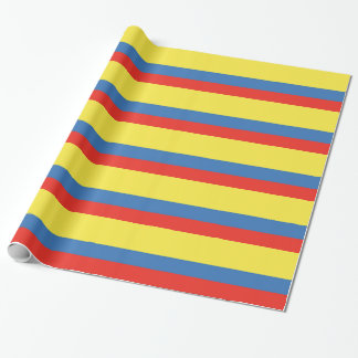 Papier Cadeau Drapeau Colombie